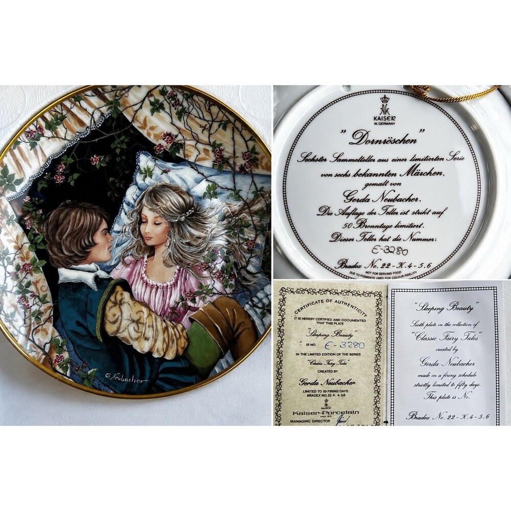 Kaiser Sleeping Beauty Plate Gerda Neubacher Classic Fairy Tales W Germany